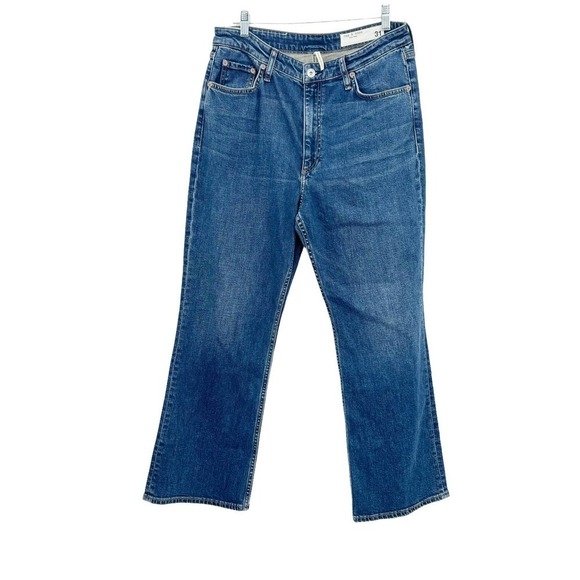 rag & bone Casey Ankle Flare Chelsea High-Rise Stretch Jean 31 NWT - Picture 8 of 12